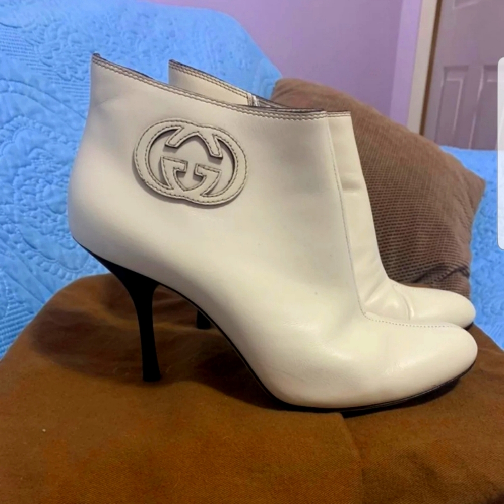 $995 Gucci GG Ankle Boots